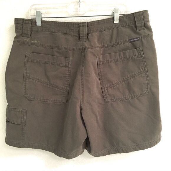 Columbia flat front brown gorpcore hiking shorts 38 - Picture 3 of 6